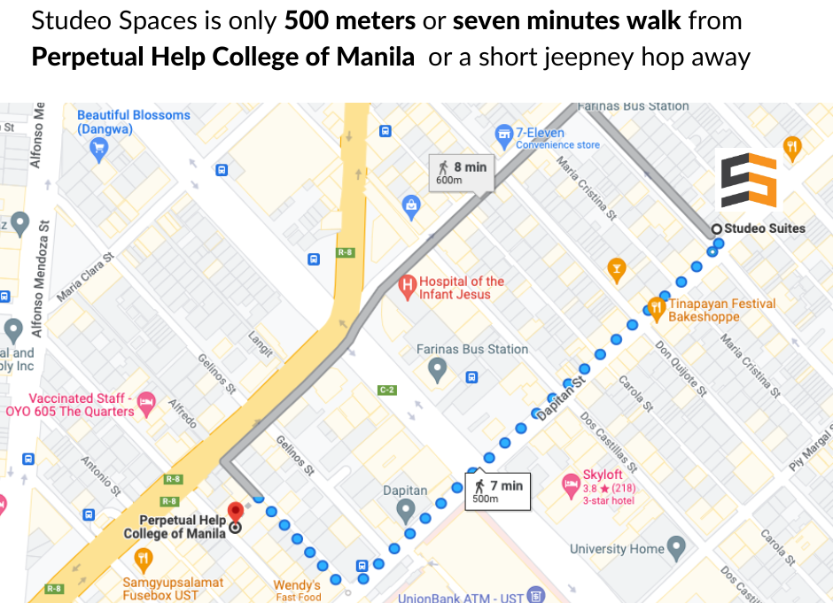 Studeo Spaces Study Hub Location in Manila: Near Perpetual Help College of Manila