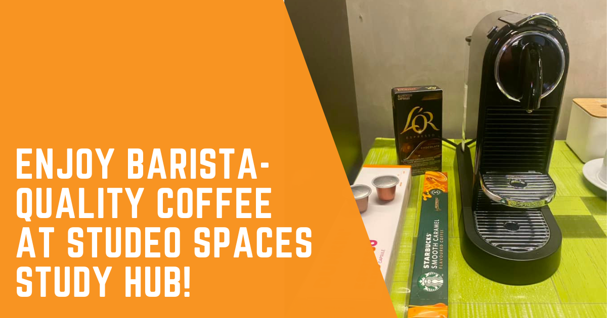 Enjoy Barista-Quality Coffee at Studeo Spaces Study Hub