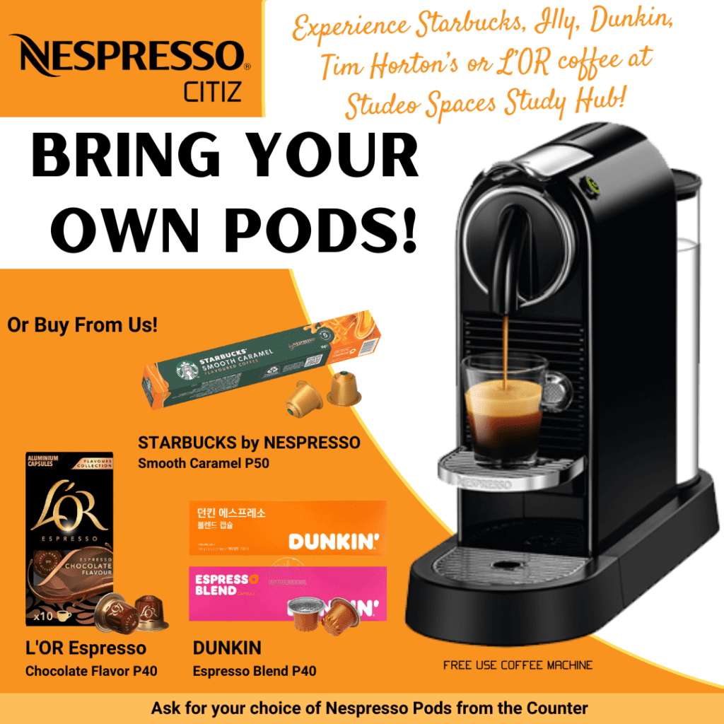 Nespresso Machine at Studeo Spaces Study Hub Pantry