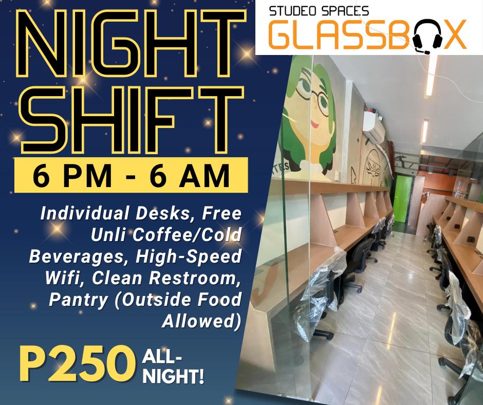 Studeo Spaces Glassbox Study Hub Night Shift Rate