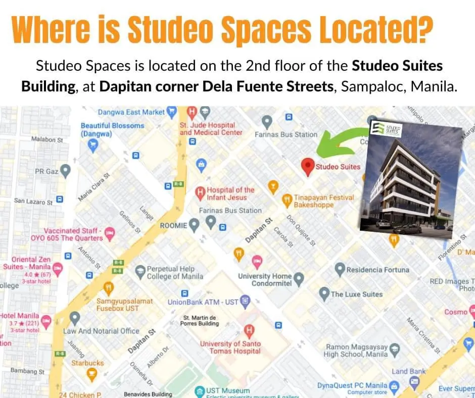 Studeo Spaces Study Hub Location