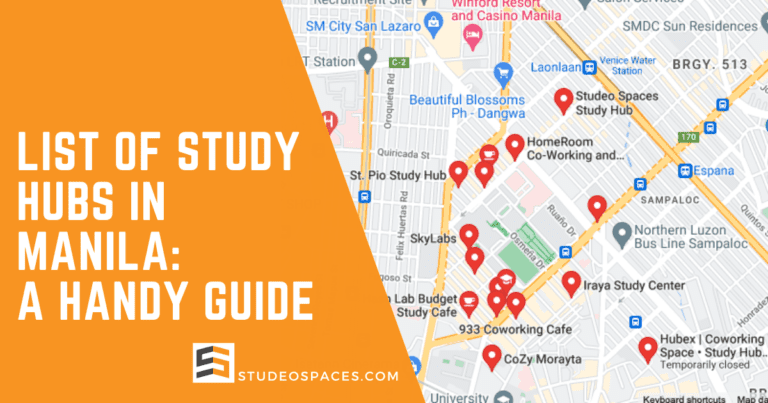 List of Study Hubs in Manila